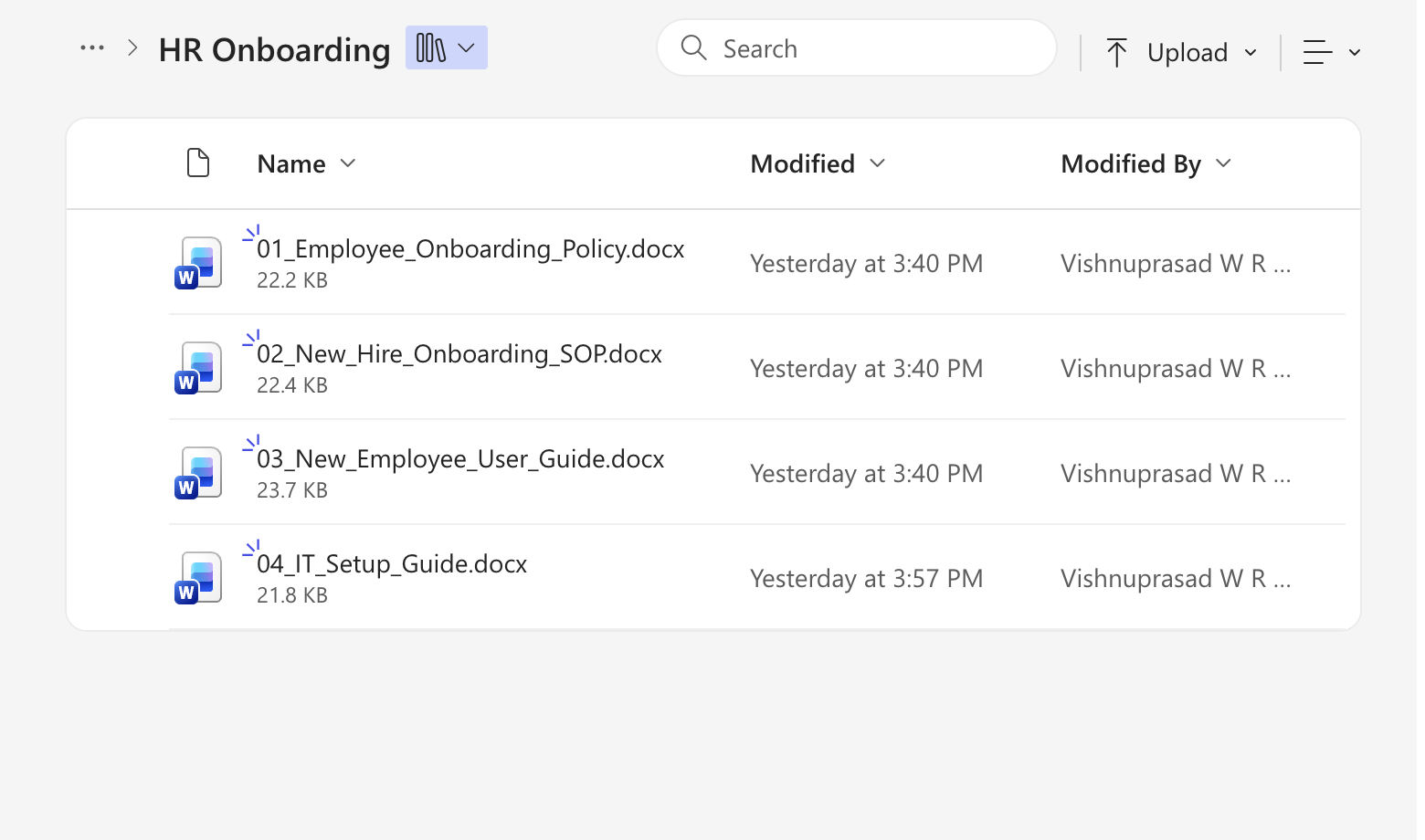 Document library confirmed — Add source flow for Copilot Studio agent SharePoint setup