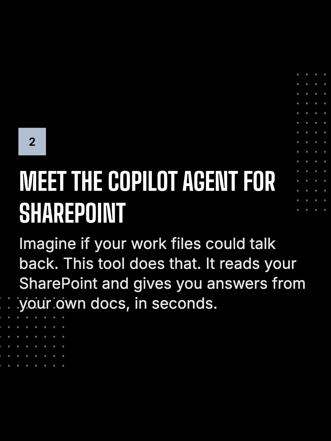 Unlocking Productivity with Copilot Agents — slide 3