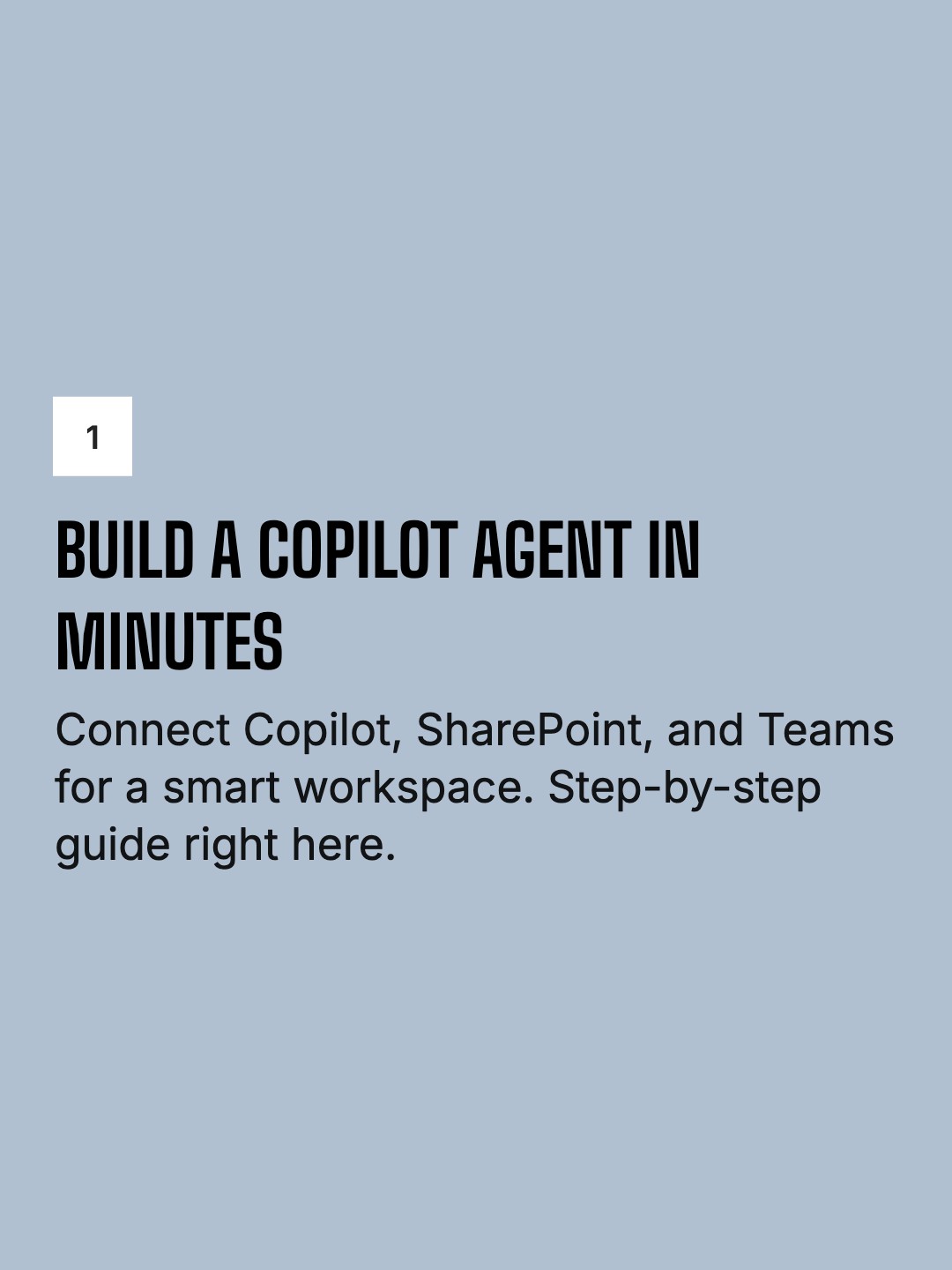 Copilot Studio Agent with No Code — slide 2