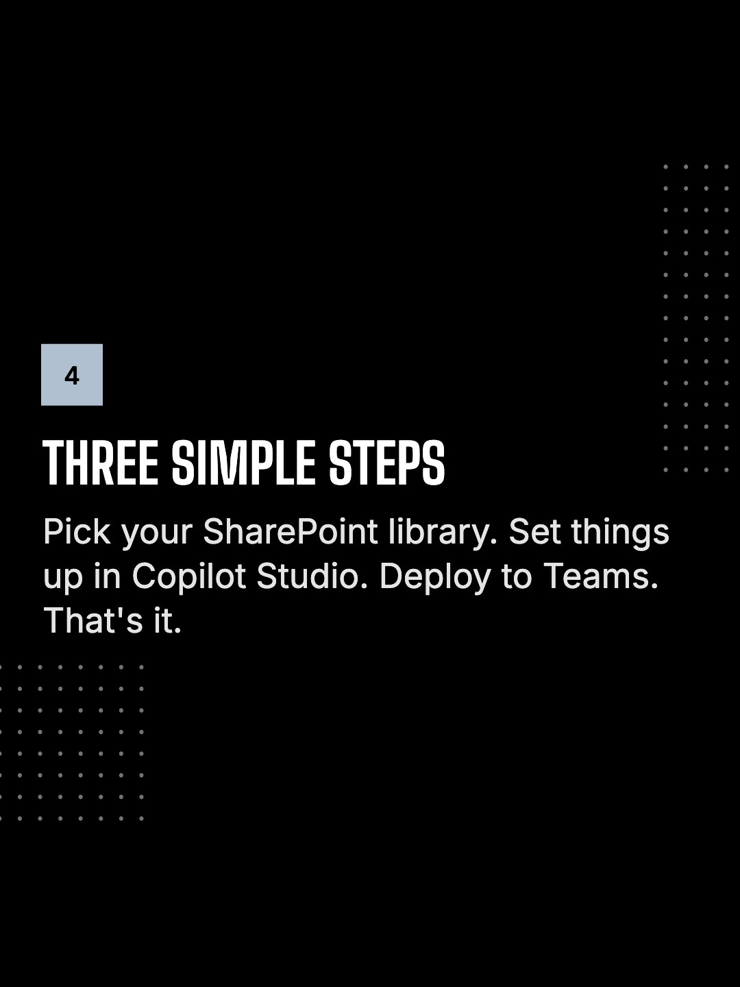 Copilot Studio Agent with No Code — slide 5