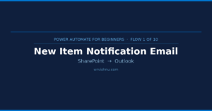 Power Automate Flow #1: New Item Notification Email