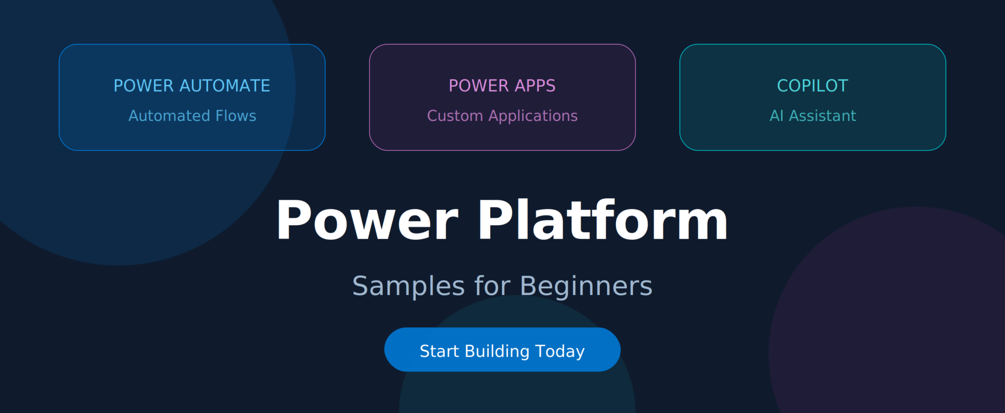 Power Platform samples for Beginners – Easy Examples 2006